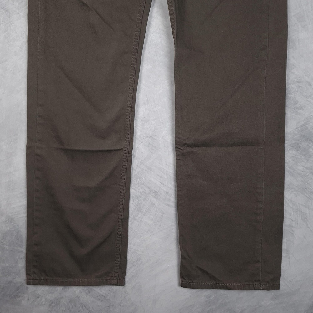 Levis 505 Jeans Mens 36 Dark Brown Denim Straight Leg Regular Fit Casual - Picture 6 of 16